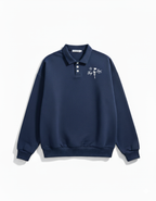 Navy Polo Sweatshirt