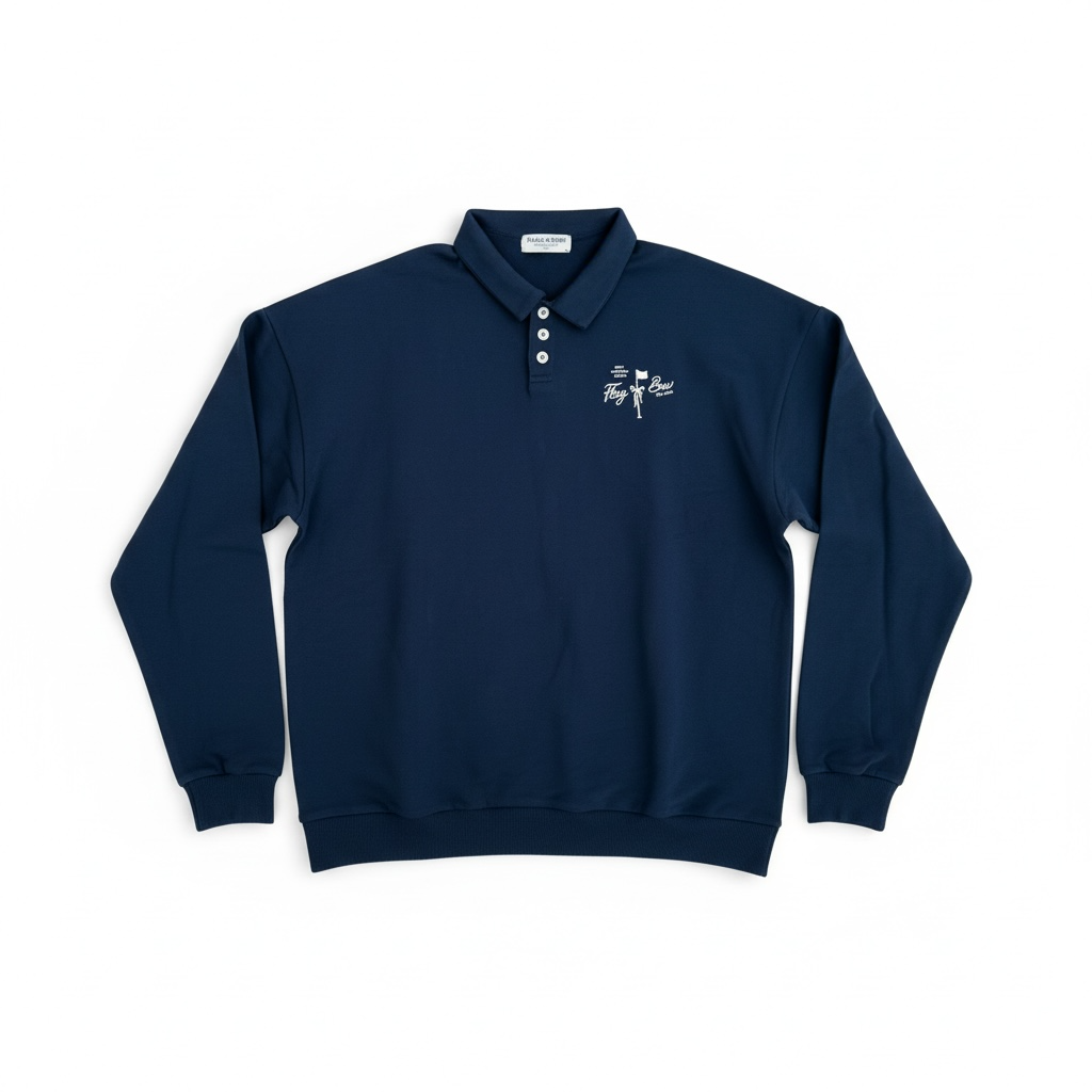 Navy Polo Sweatshirt