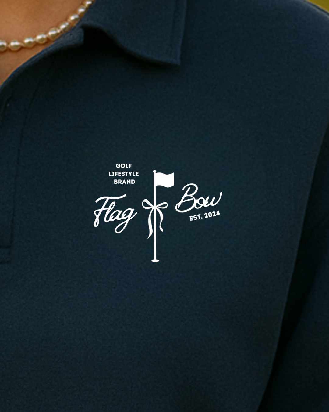 Navy Polo Sweatshirt