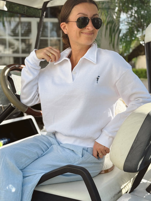Club Tina x Kristen Nicholls Polo Sweatshirt - Club Tina