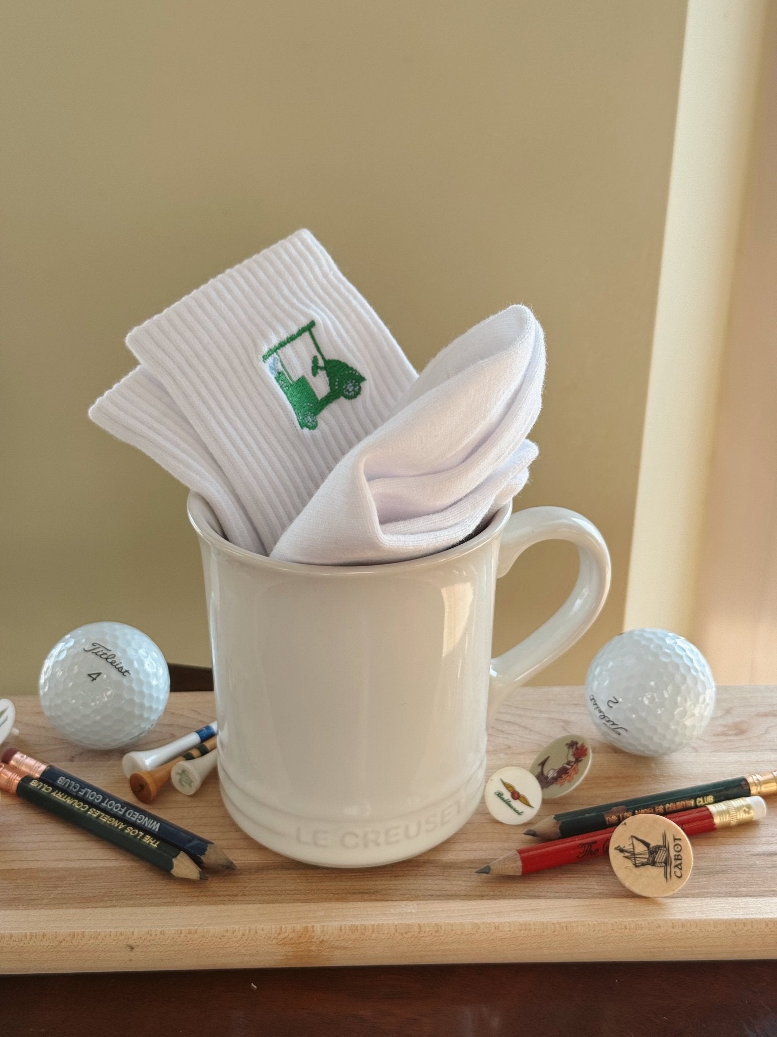 Golf Crew Socks - Golf Cart - Club Tina