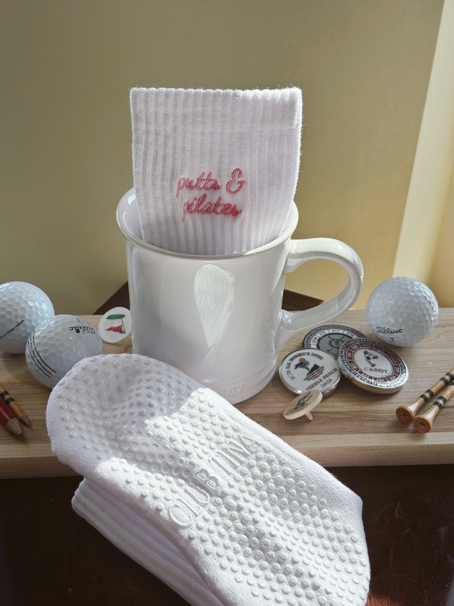 Golf Pilates Socks - Putts & Pilates - Club Tina